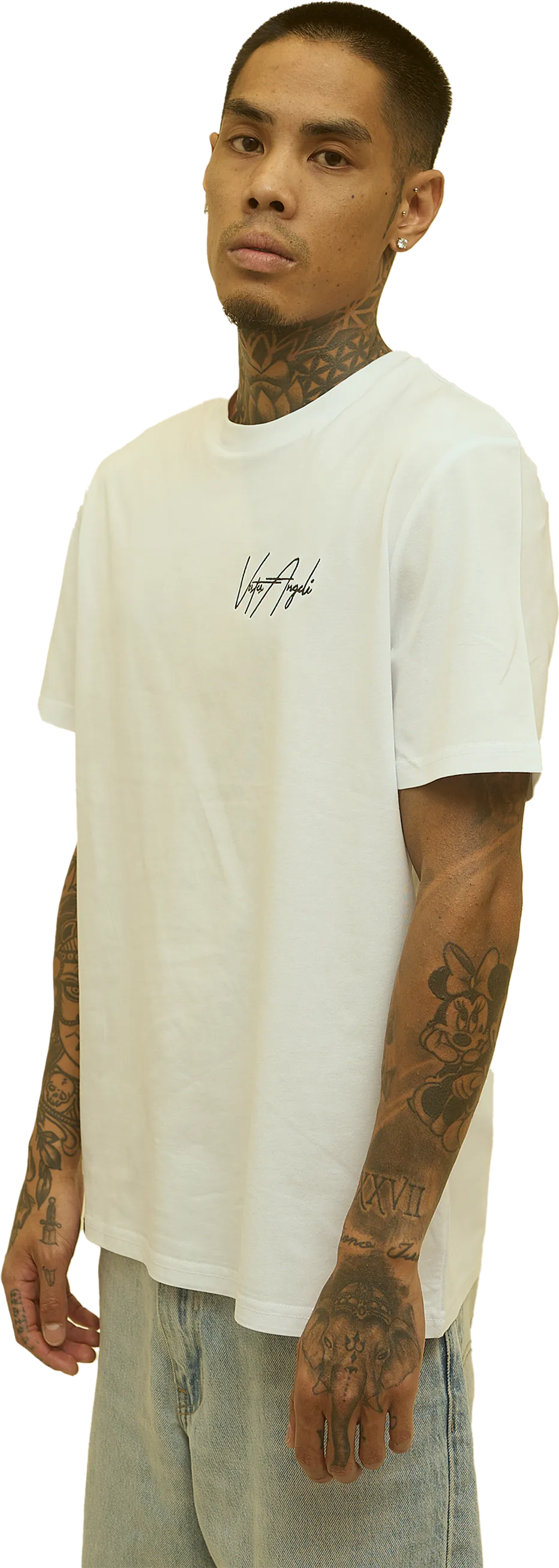 Camiseta Básica Blanca Vestes Angeli