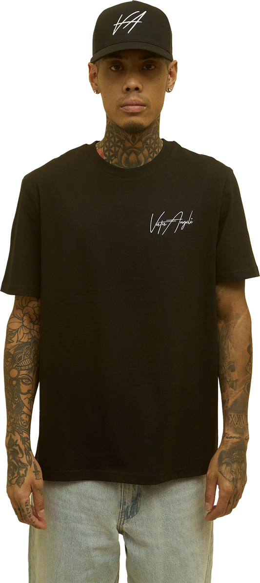 Camiseta Básica Negra Vestes Angeli